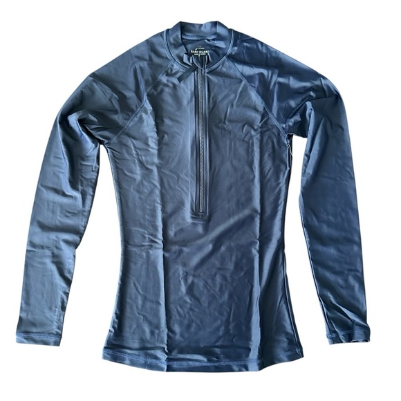 NEW J. CREW Active long-sleeve rash guard in navy blue UPF 50+ size small - Picture 4 of 10